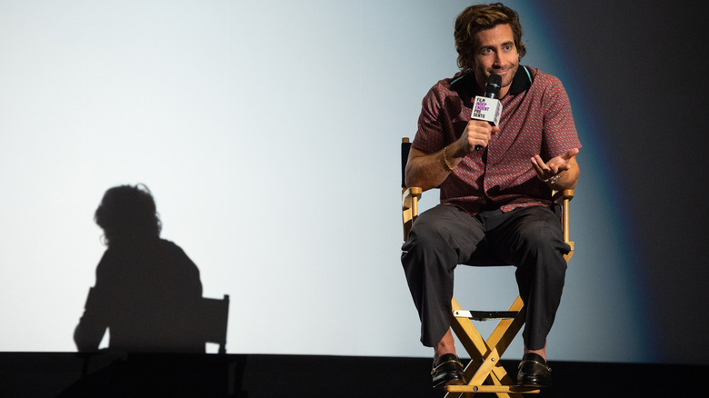 Gyllenhaal at a Q&A session for "The Guilty"