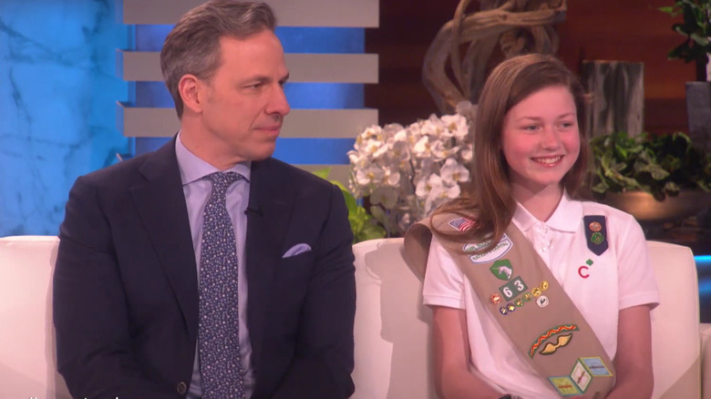 Jake Tapper and his daughter Alice Paul Tapper sit down for an interview on "The Ellen DeGeneres Show" (2019)