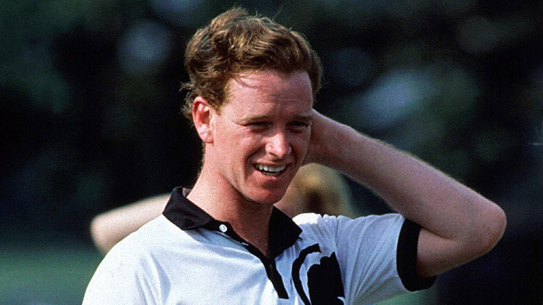 James Hewitt playing polo