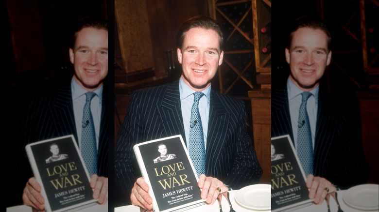 James Hewitt with his book "Love and War"