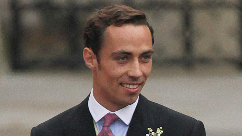 James Middleton, brother of Catherine, is seen arriving for the Royal Wedding of Prince William to Catherine Middleton