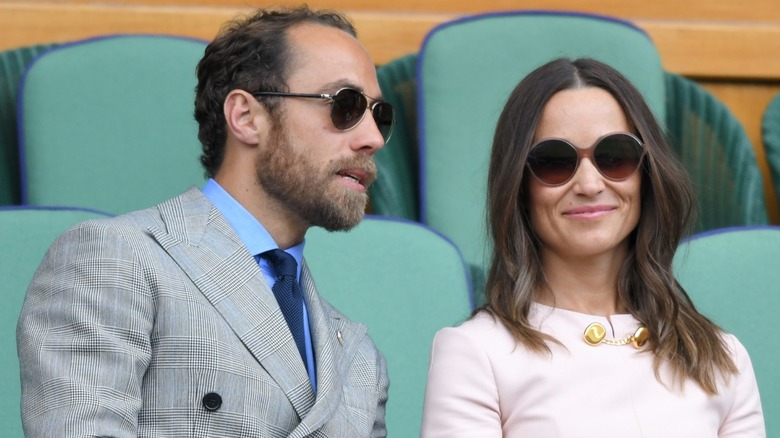 James Middleton Pippa Middleton talking