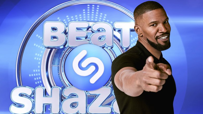 Jamie Foxx promoting Beat Shazam