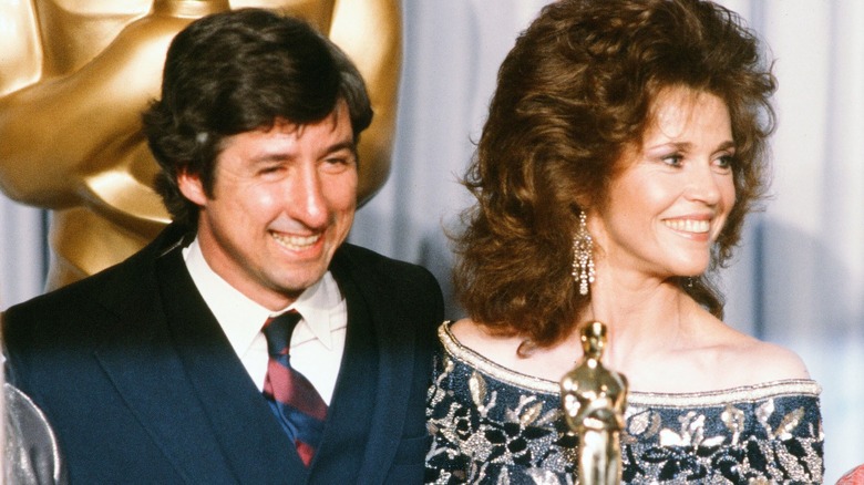 Tom Hayden and Jane Fonda smiling