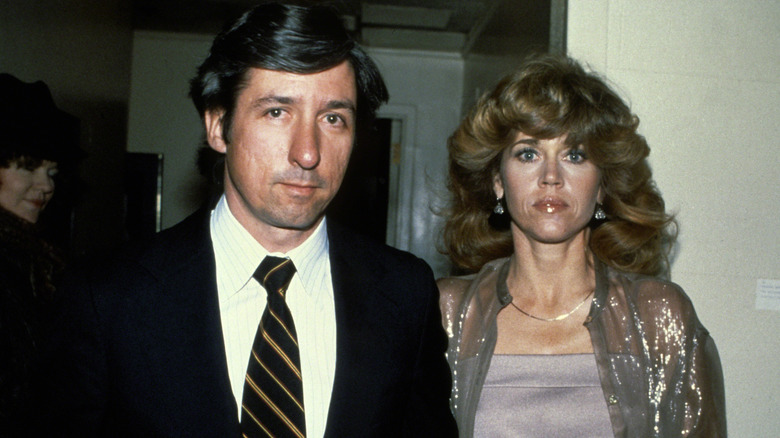 Jane Fonda and ex-husband Tom Hayden 