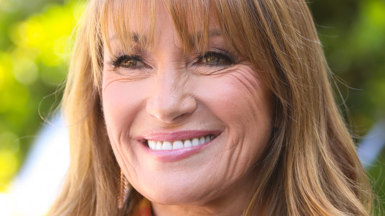 Jane Seymour smiling outdoors