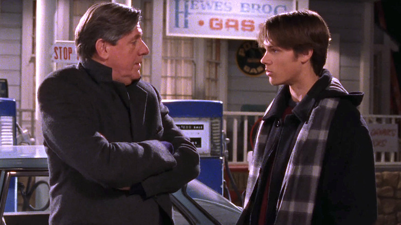 Jared Padalecki and Edward Herrmann in Gilmore Girls