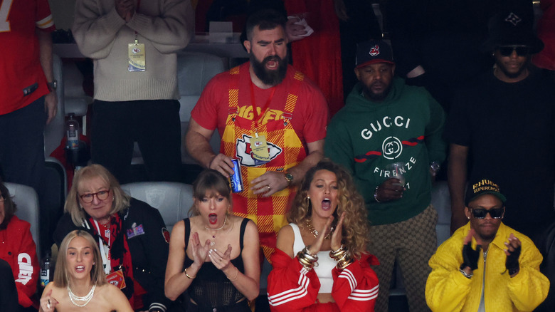 Jason Kelce cheering in the stands