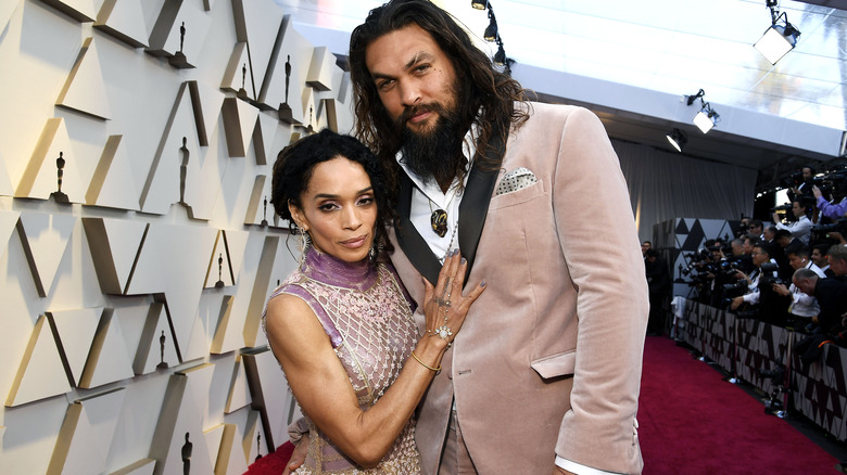 Jason Momoa and Lisa Bonet cuddle up