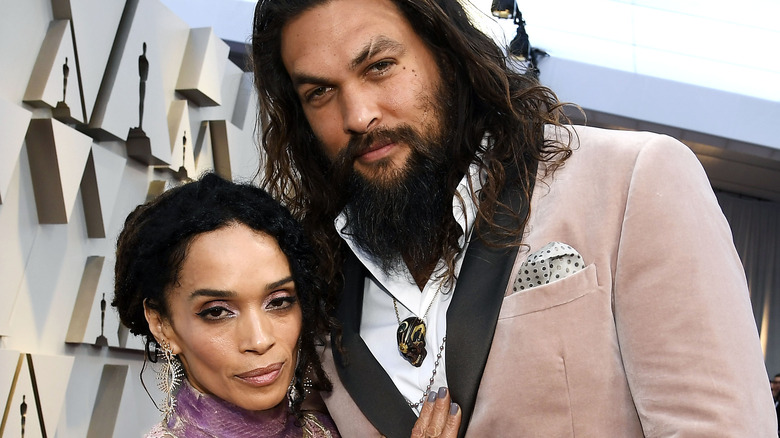 Jason Momoa and Lisa Bonet cuddle up