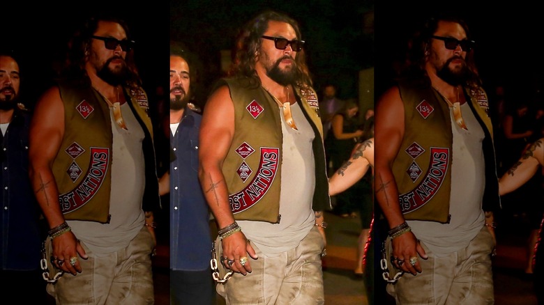 Jason Momoa walking