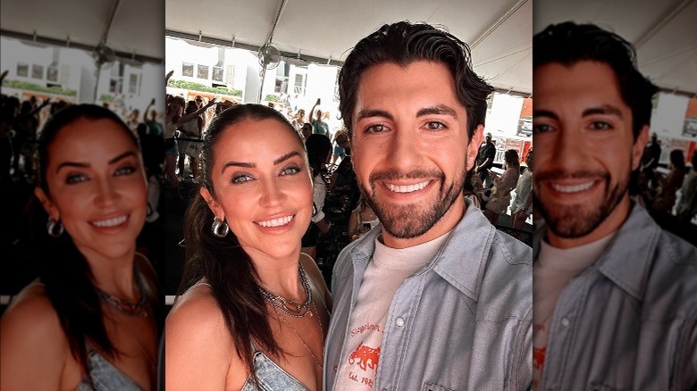 Jason Tartick and Kaitlyn Bristowe smiling at CMA Fest