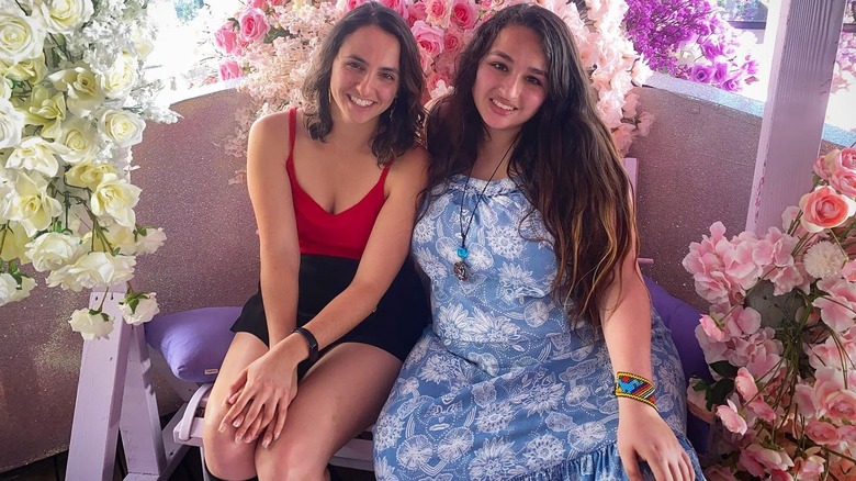 Jazz Jennings smiling with her sister