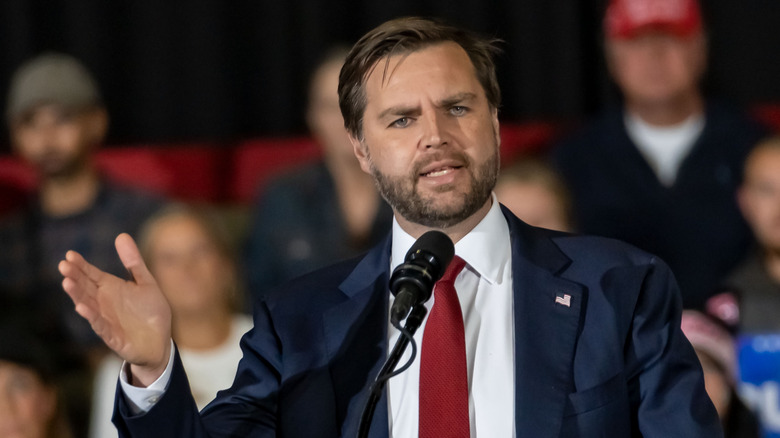 JD Vance speaking at an event