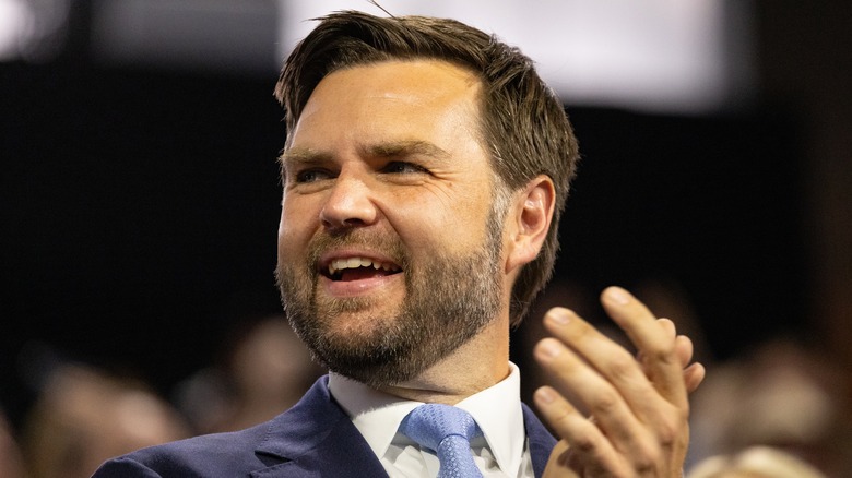 JD Vance clapping at the Republican National Convention