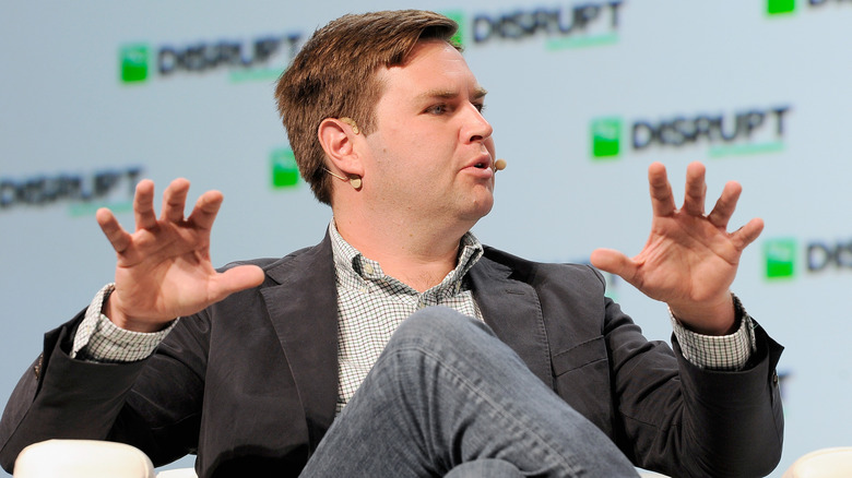 JD Vance speaking at a tech conference