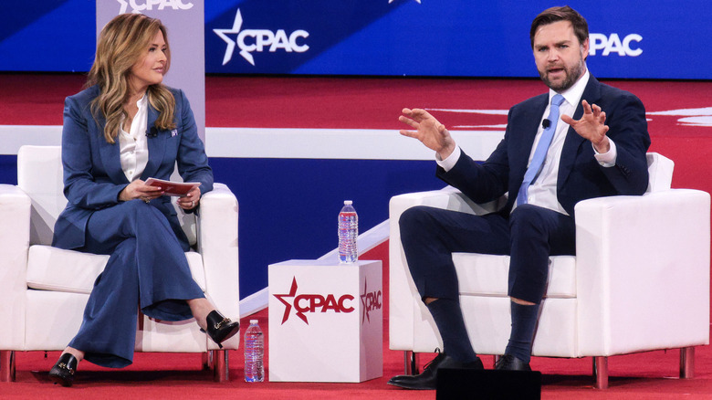 Mercedes Schlapp and JD Vance at CPAC