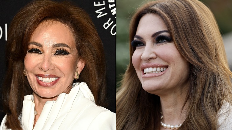 Side-by-side of Jeanine Pirro and Kimberly Guilfoyle's makeup fails