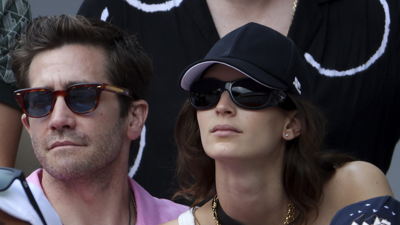 Jeanne Cadieu and Jake Gyllenhaal wearing sunglasses