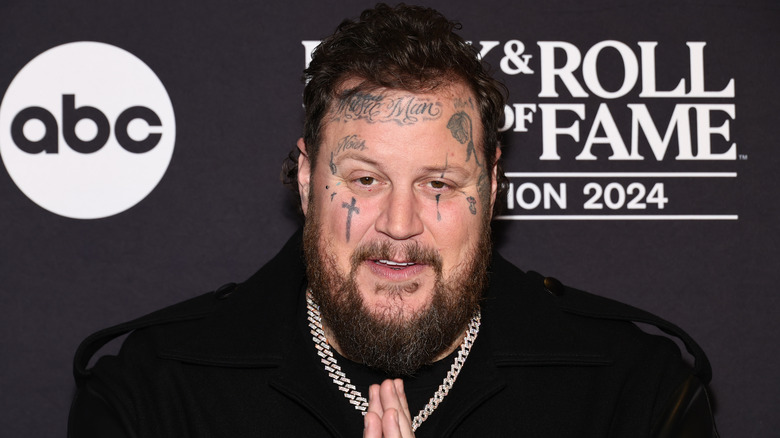 Jelly Roll attends the 2024 Rock & Roll Hall Of Fame Induction Ceremony