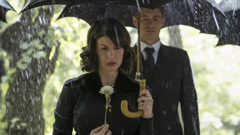 Jemima Rooper at a funeral