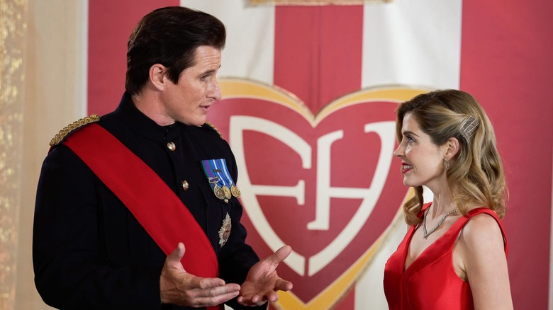 Jen Lilley and Brendan Fehr acting