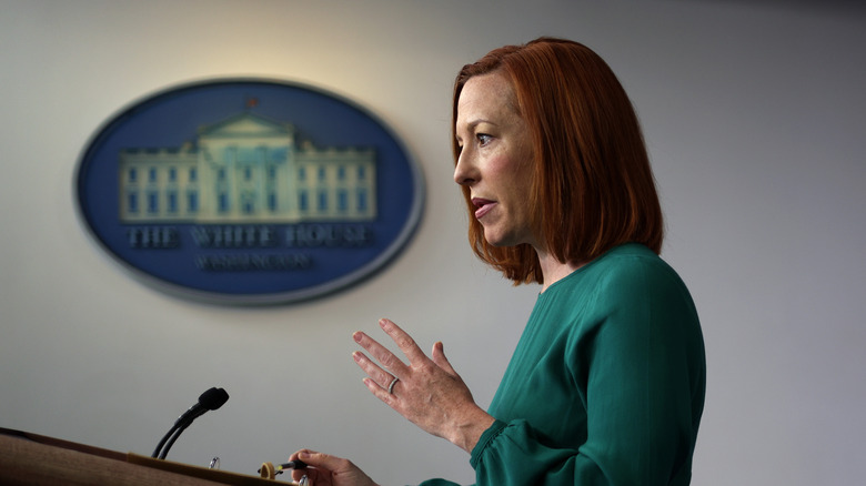 File: Side of Jen Psaki