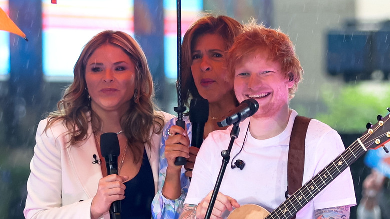 Jenna Bush Hager, Hoda Kotb, and Ed Sheeran