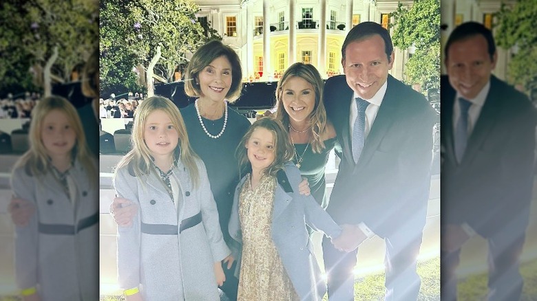 Jenna Bush Hager and her family at the White House