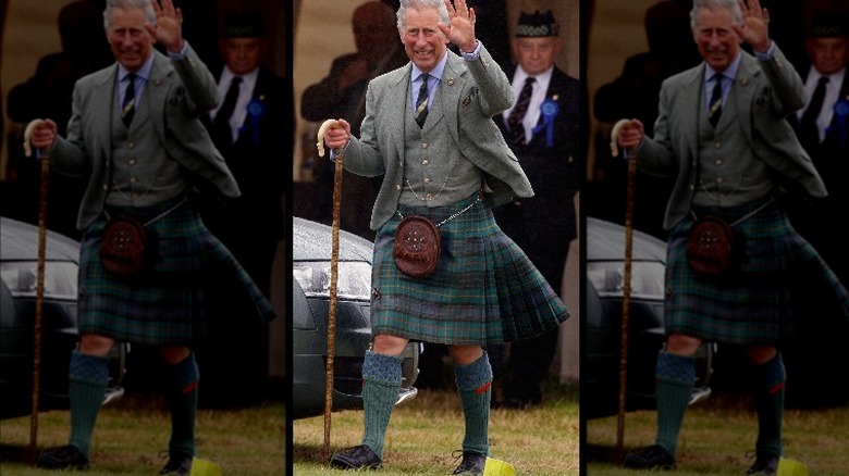 King Charles wave kilt