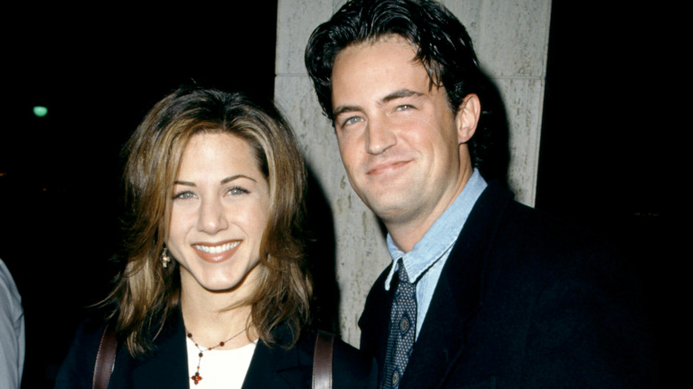 Matthew Perry and Jennifer Aniston at an event