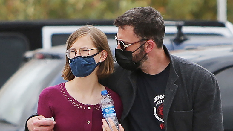 Violet Affleck and Ben Affleck