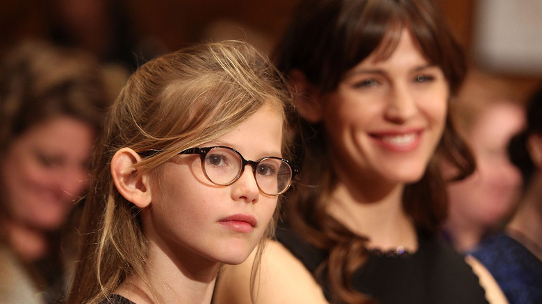 Violet Affleck and Jennifer Garner