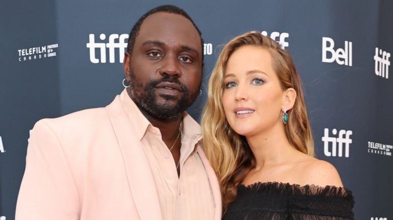 Brian Tyree Henry and Jennifer Lawrence at 'Causeway' premiere