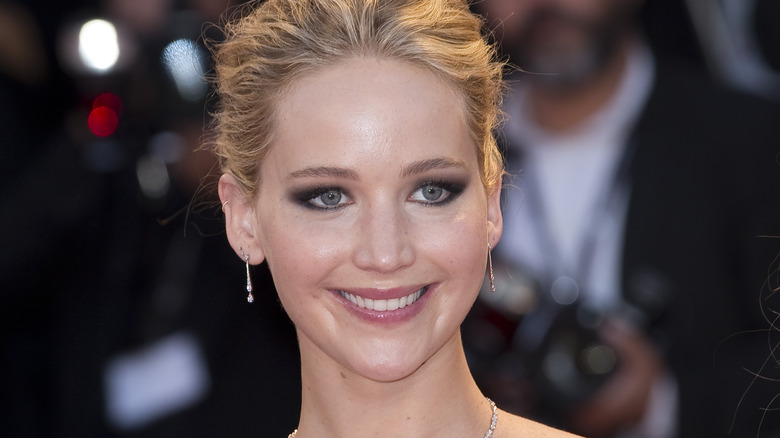 Jennifer Lawrence Smiling at event