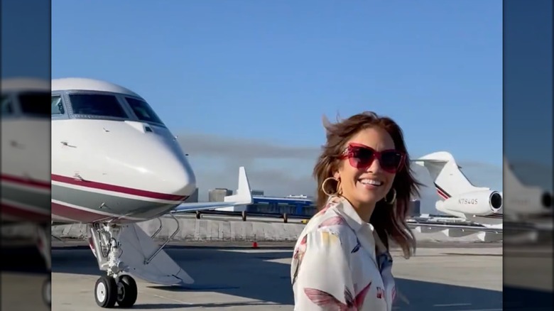 Jennifer Lopez at an airport