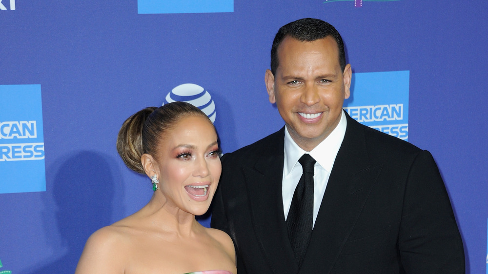 Jennifer Lopez and Alex Rodriguez at an event