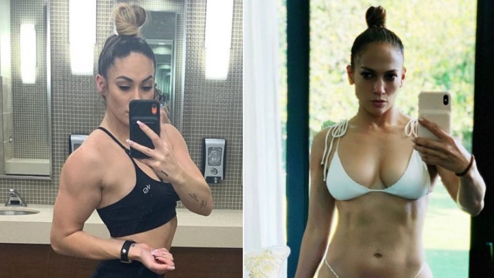 Jennifer Lopez and her lookalike, Janice Garay