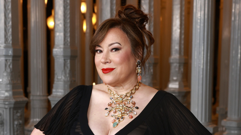 Jennifer Tilly posing at the 2024 LACMA Art+Film Gala in Los Angeles