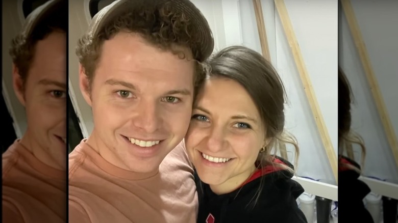 Jeremiah and Hannah Duggar smiling