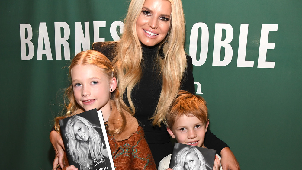 Jessica Simpson with her kids