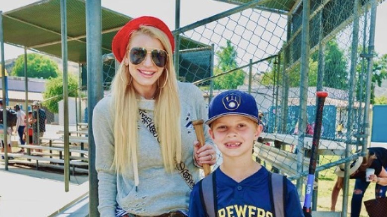 Jessica Simpson and her son