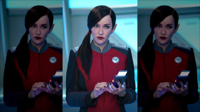 Jessica Szohr playing Talla in The Orville