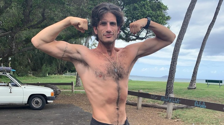 Jack Schlossberg flexing