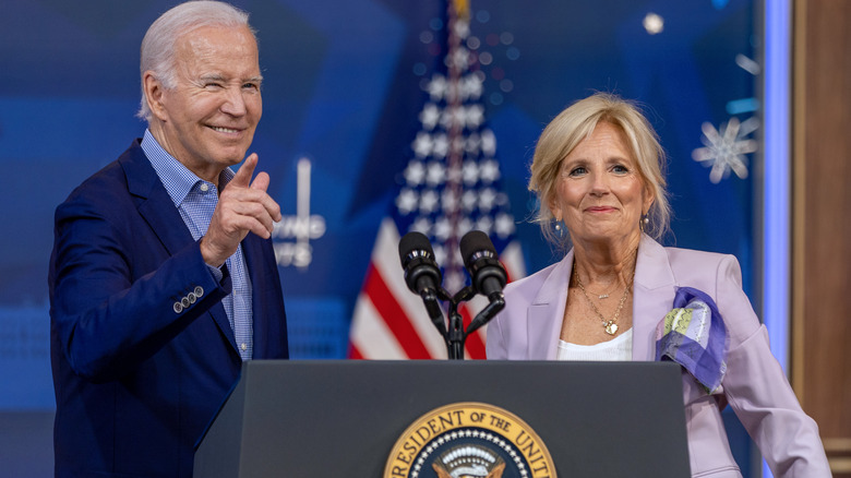 Jill and Joe Biden at a White House event