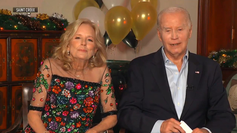 Jill Biden appears on Dick Clark's New Year's Rockin' Eve with Ryan Seacrest with Joe Biden (2023)