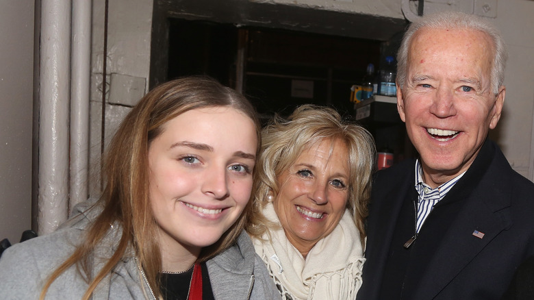 Finnegan Biden with Jill and Joe Biden