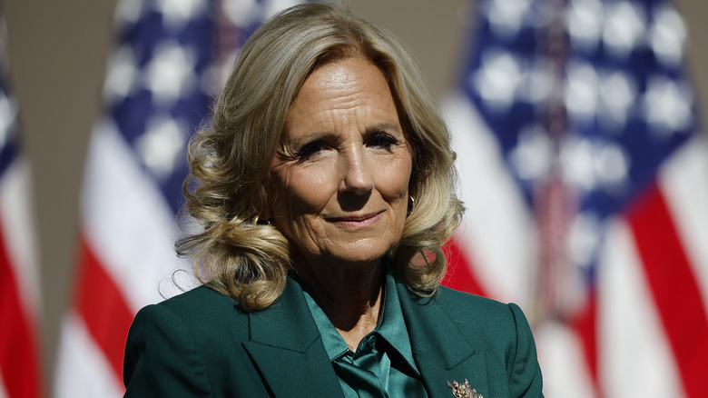 Jill Biden at a political event