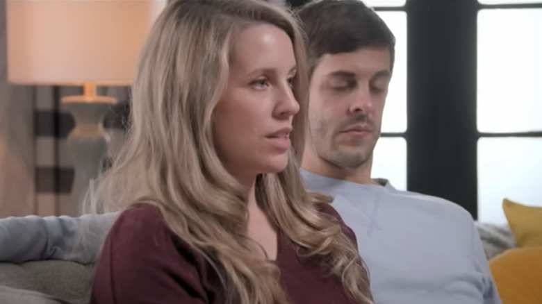 Jill Duggar Dillard and Derick Dillard speaking