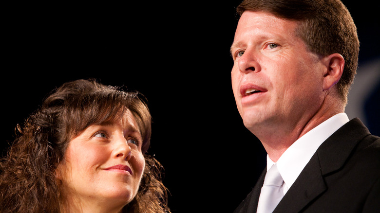 Michelle Duggar looking Jim Bob